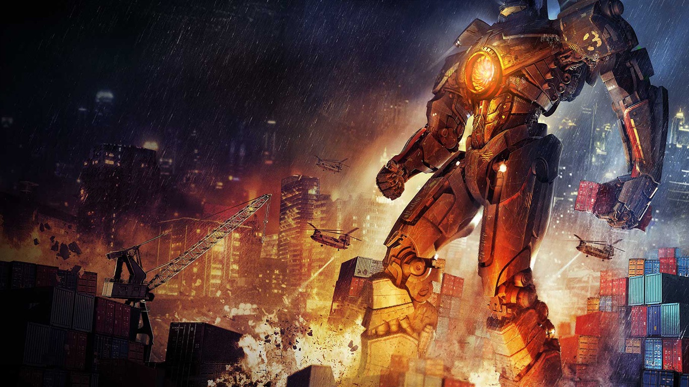 Pacific Rim 2013 HD film tapety na plochu #18 - 1366x768