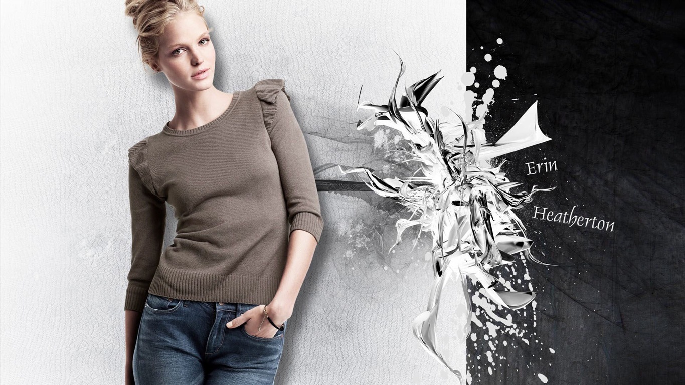 Erin Heatherton 艾琳·希瑟頓 美女壁紙 #5 - 1366x768