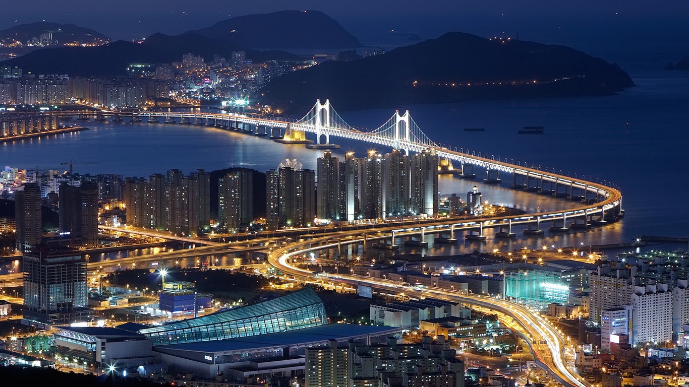 迷人的城市夜景 高清壁紙 #7 - 1366x768