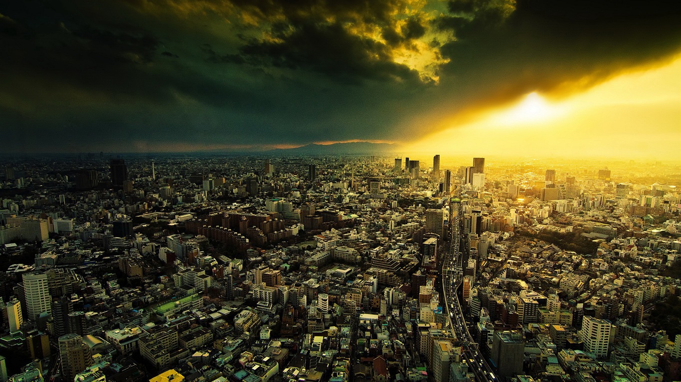 迷人的城市夜景 高清壁紙 #9 - 1366x768