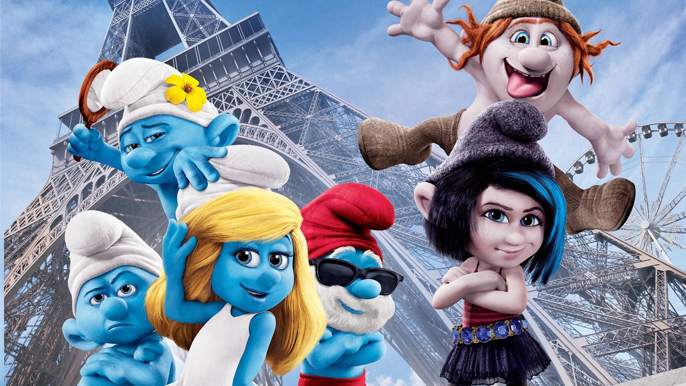 The Smurfs 2 蓝精灵2 高清电影壁纸1 - 1366x768