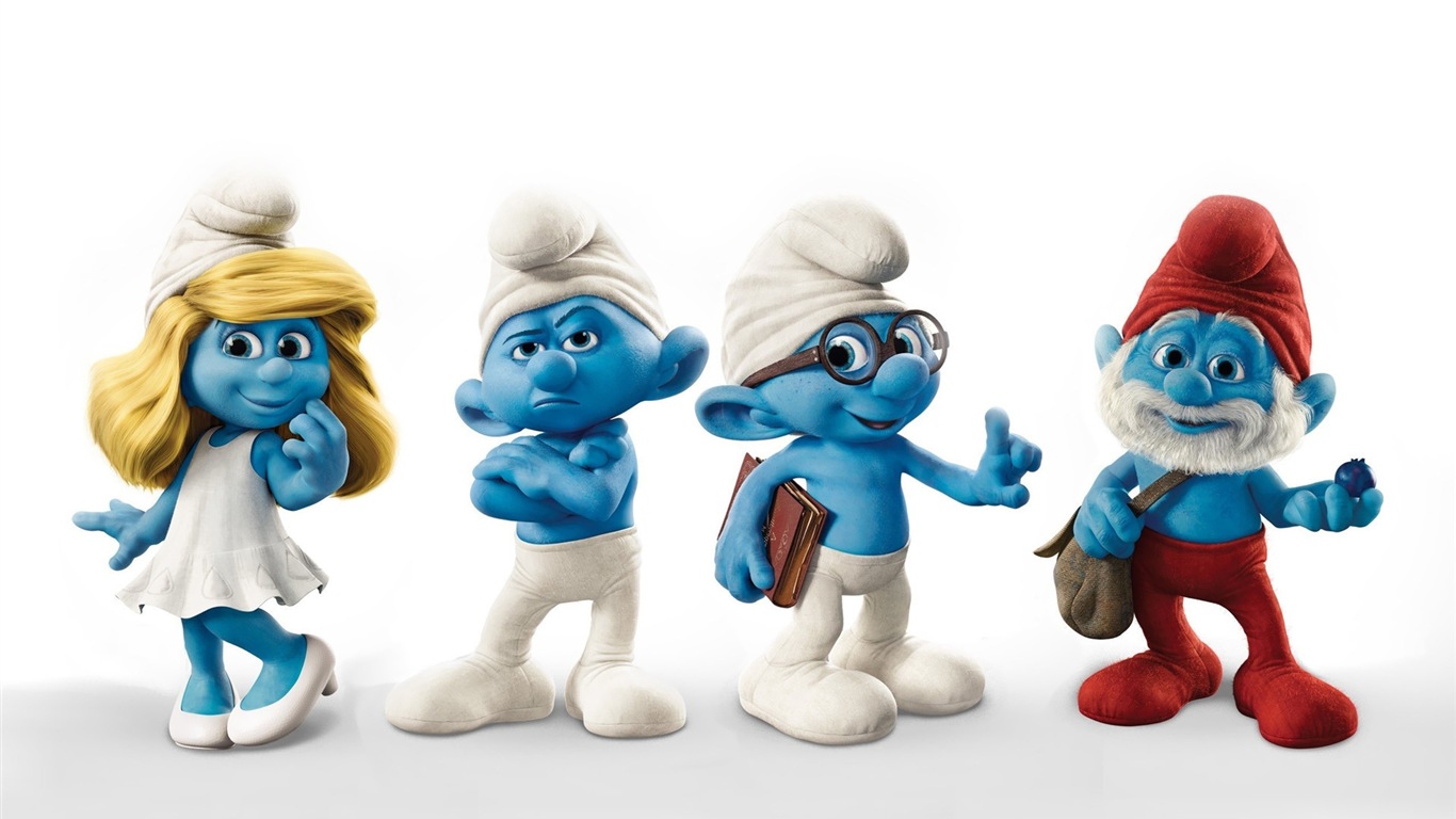 The Smurfs 2 蓝精灵2 高清电影壁纸3 - 1366x768