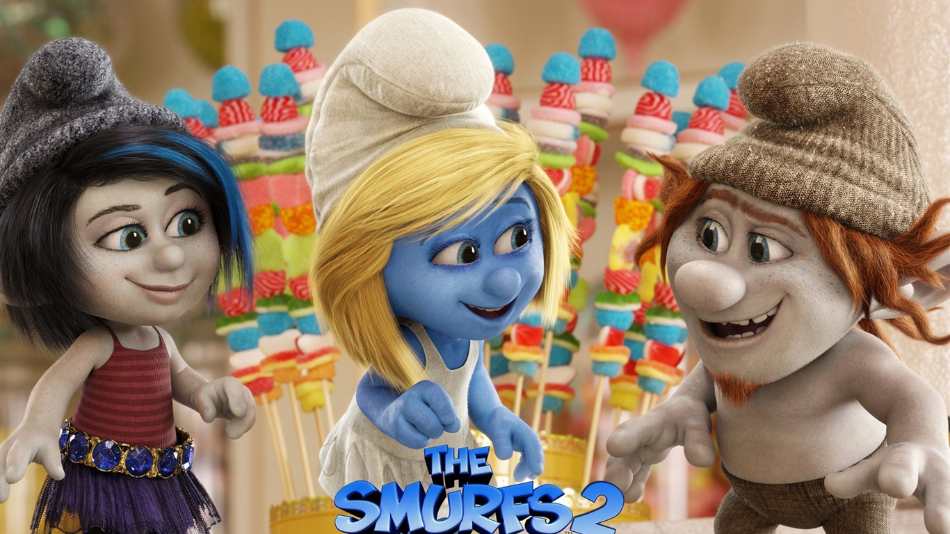 The Smurfs 2 藍精靈2 高清電影壁紙 #5 - 1366x768