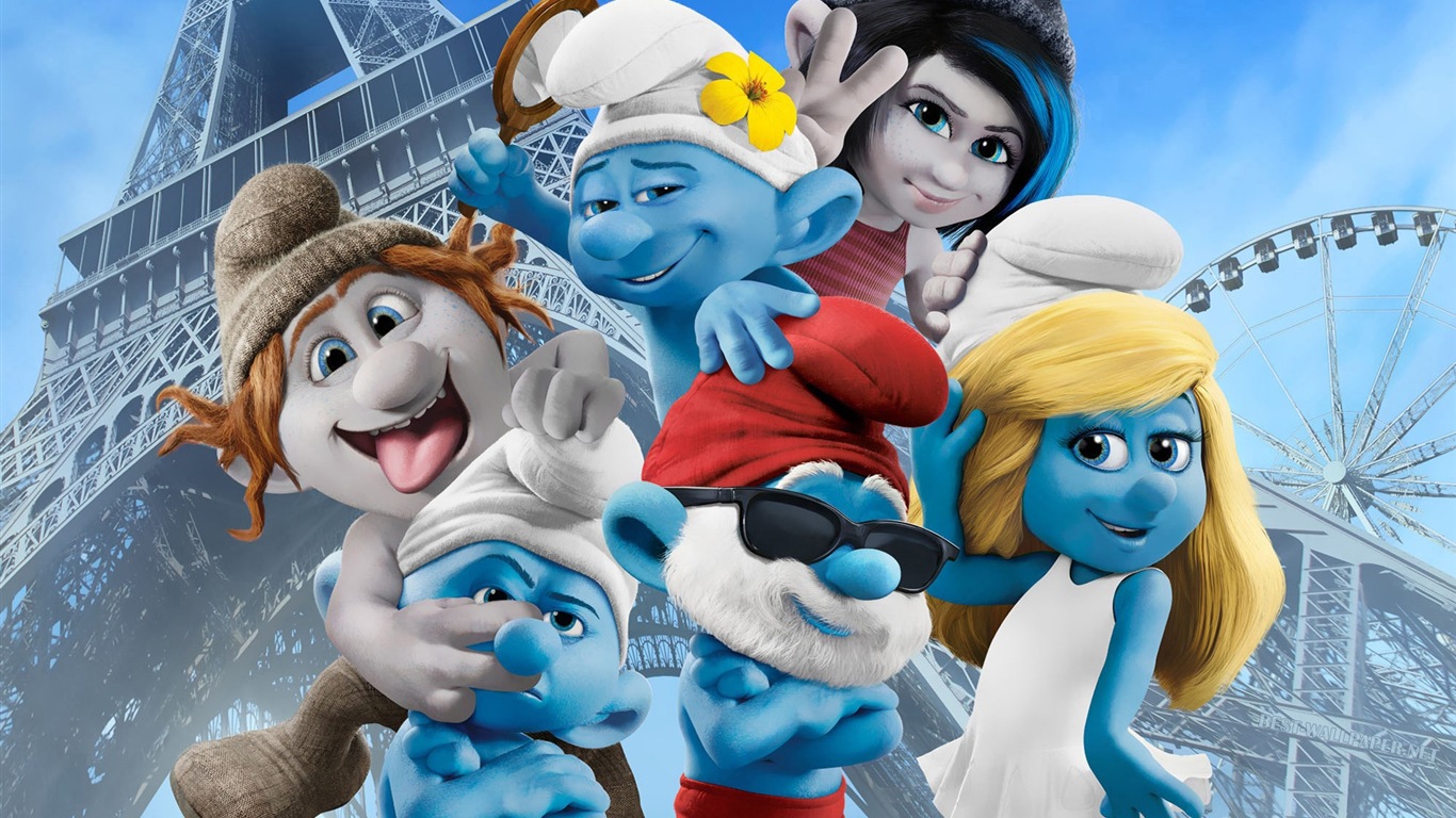 The Smurfs 2 蓝精灵2 高清电影壁纸7 - 1366x768