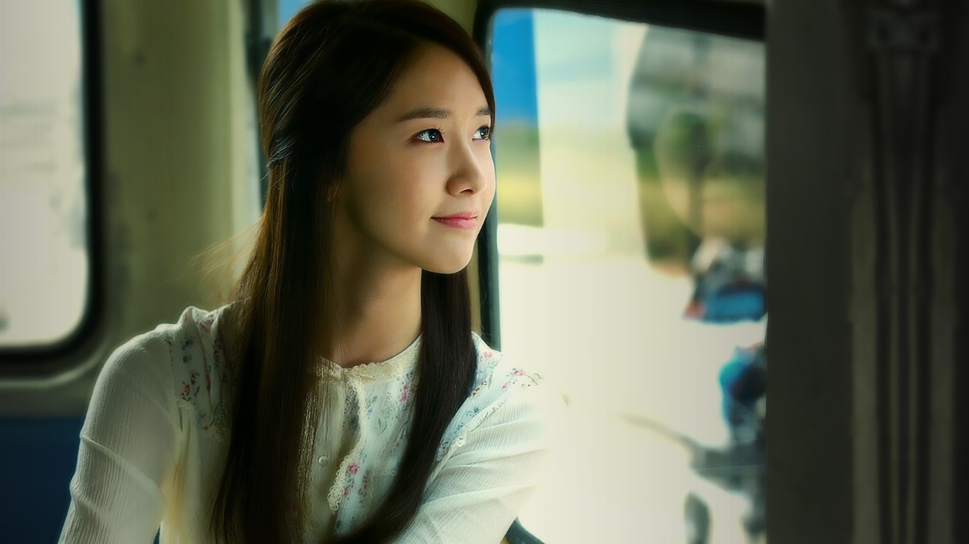 Girls Generation, Лим YOONA HD обои #2 - 1366x768