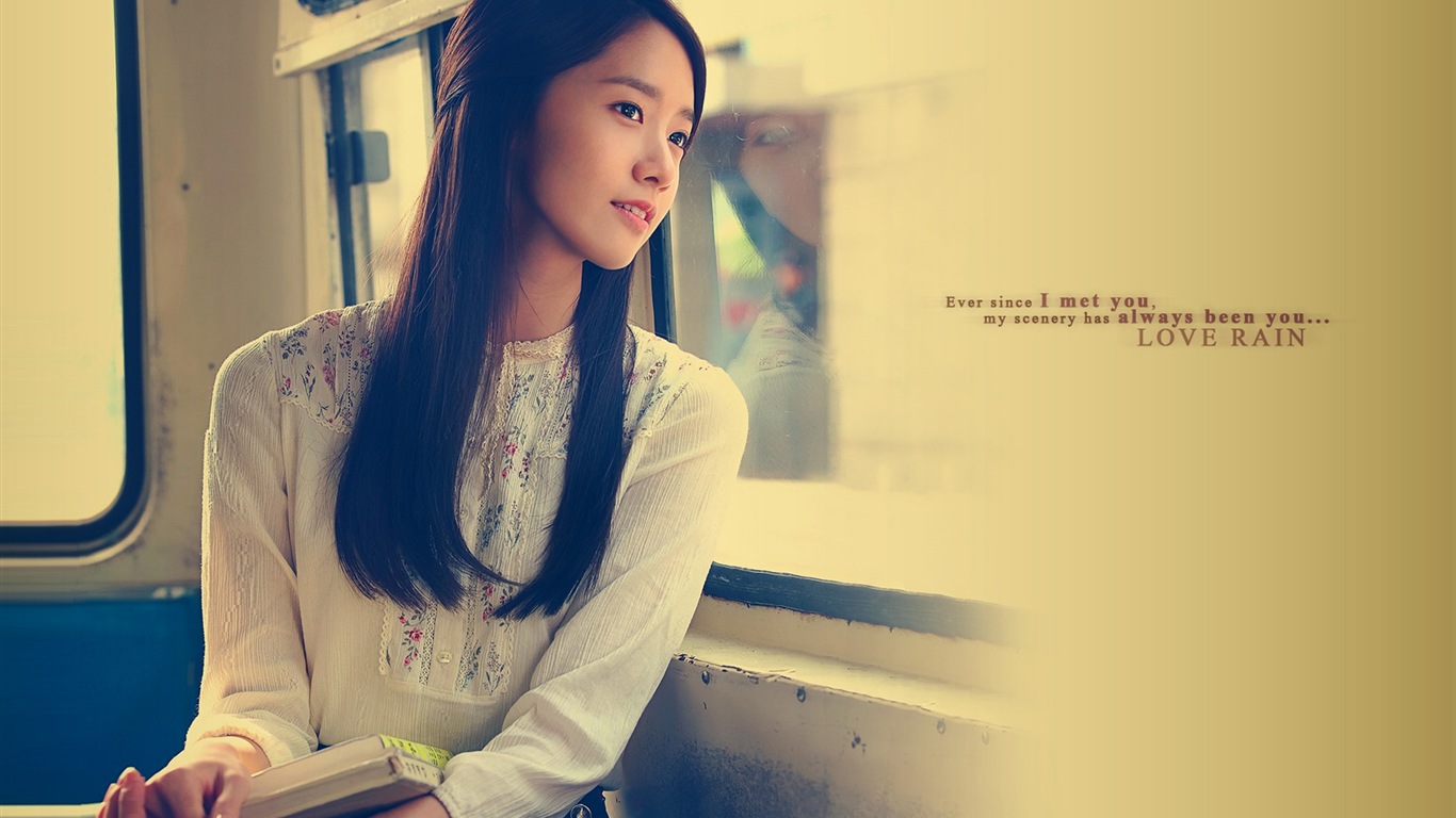 Girls Generation, Lim YoonA HD wallpapers #3 - 1366x768