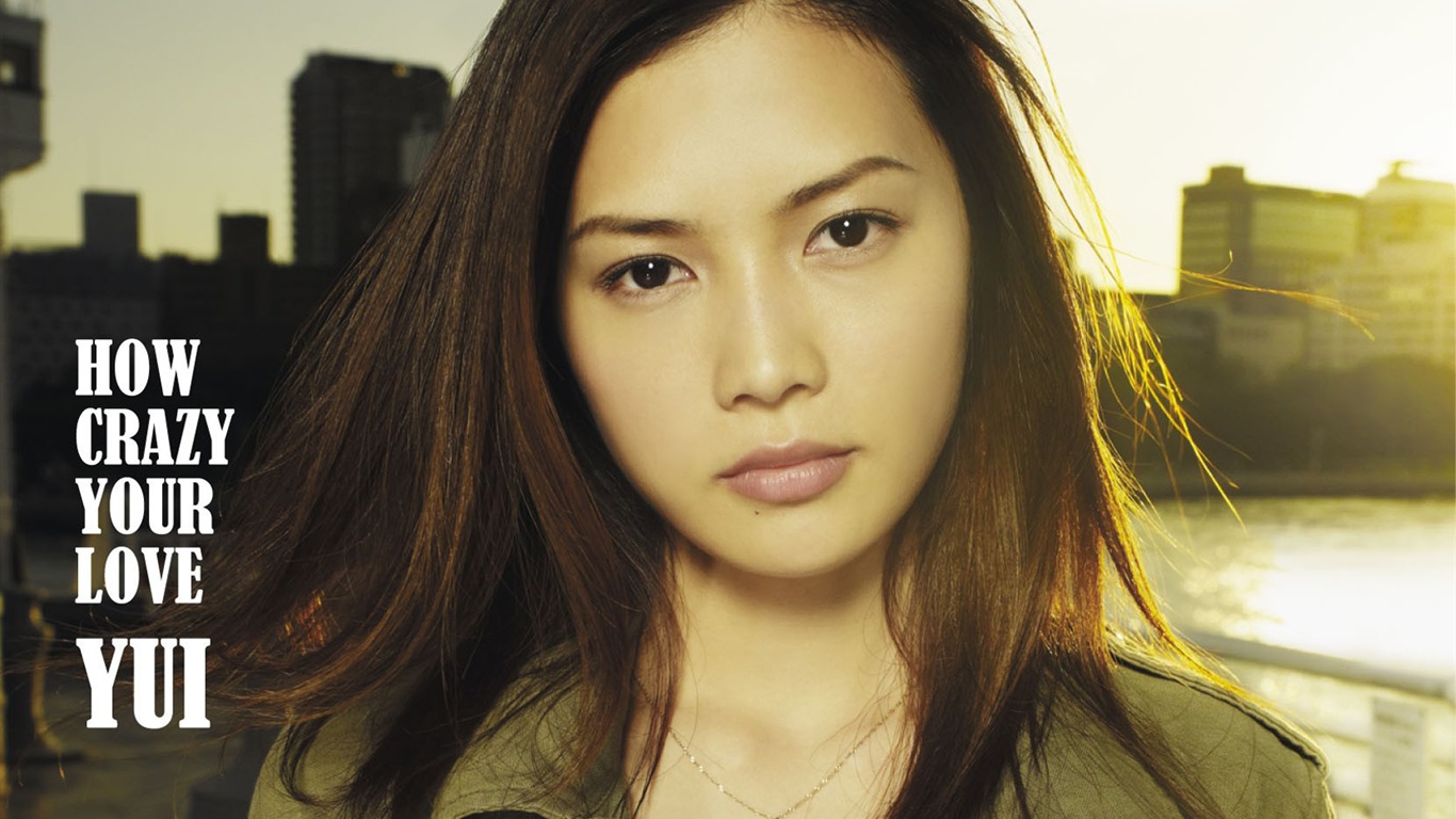 Japanese singer Yoshioka Yui HD wallpapers #3 - 1366x768