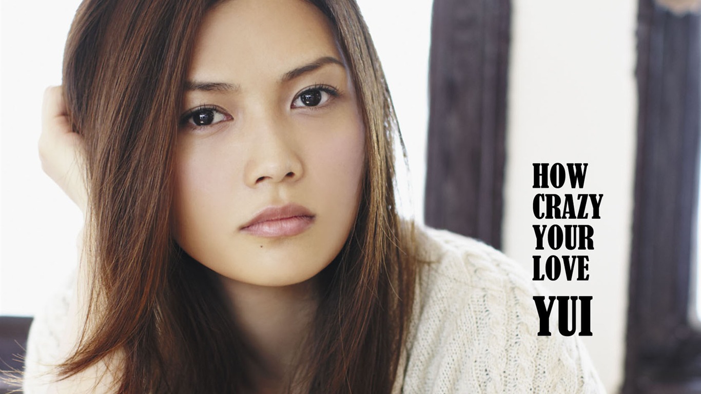 Japanese singer Yoshioka Yui HD wallpapers #5 - 1366x768