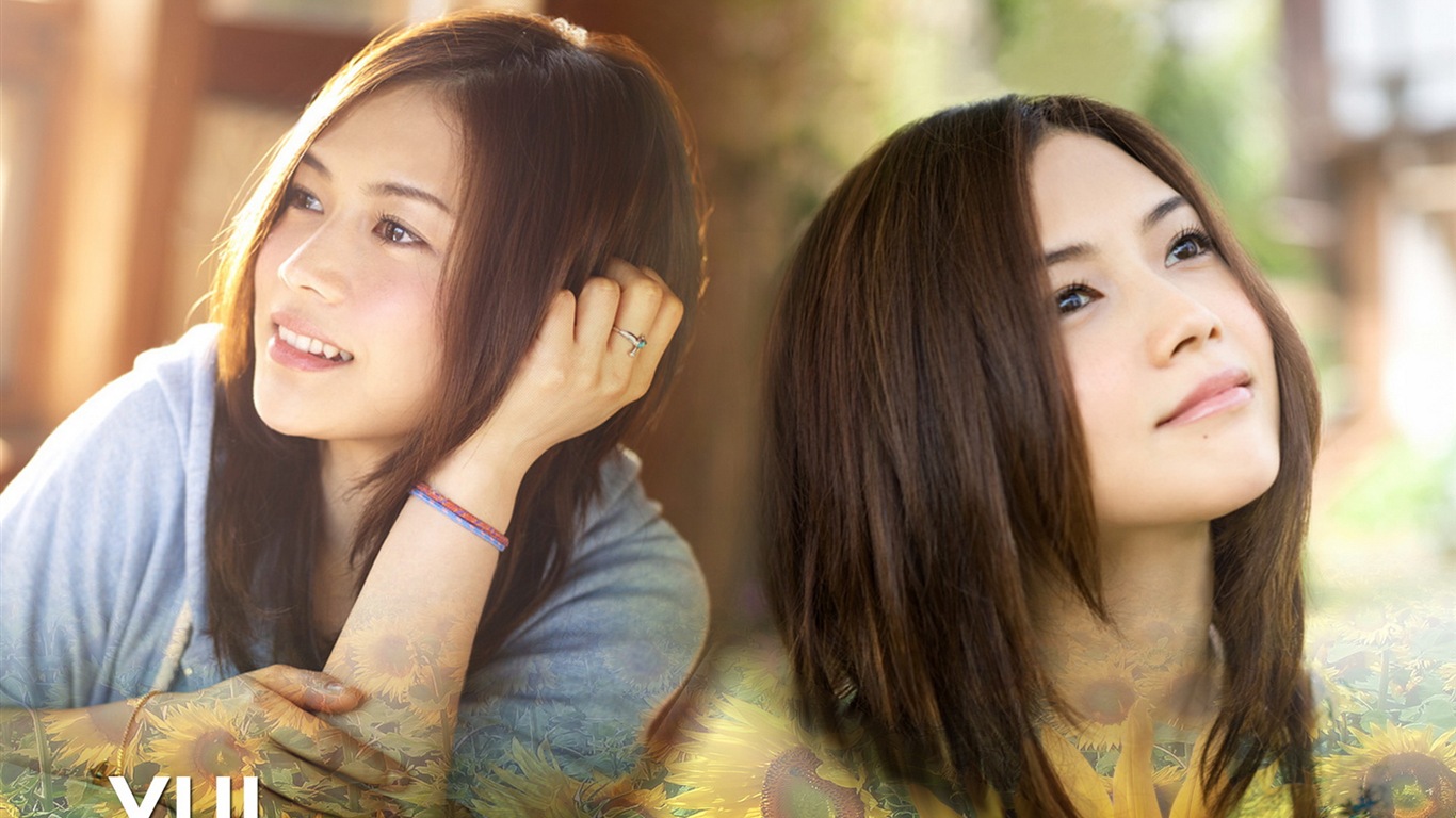 Japanese singer Yoshioka Yui HD wallpapers #10 - 1366x768
