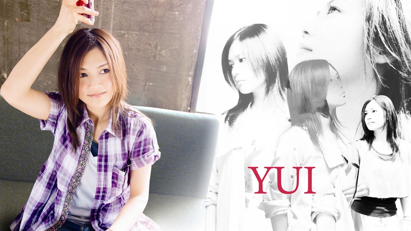Japanese singer Yoshioka Yui HD wallpapers #18 - 1366x768