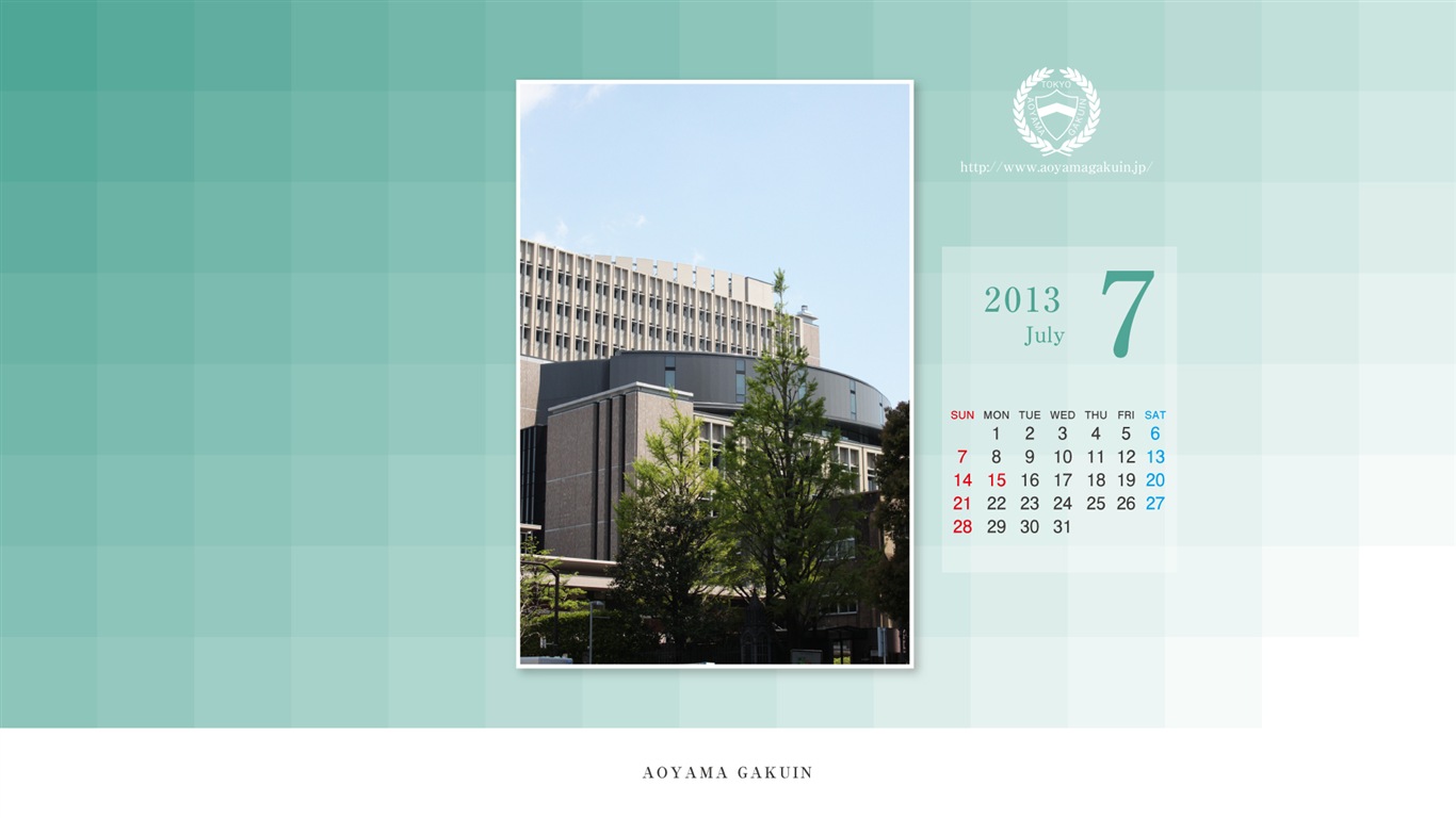 Juli 2013 Kalender Wallpaper (1) #8 - 1366x768