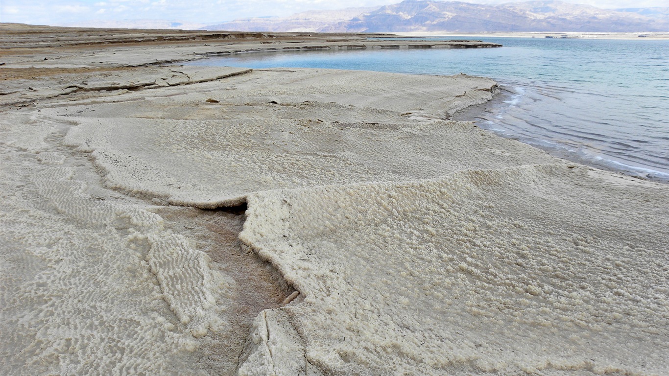 Dead Sea 死海美景 高清壁纸4 - 1366x768