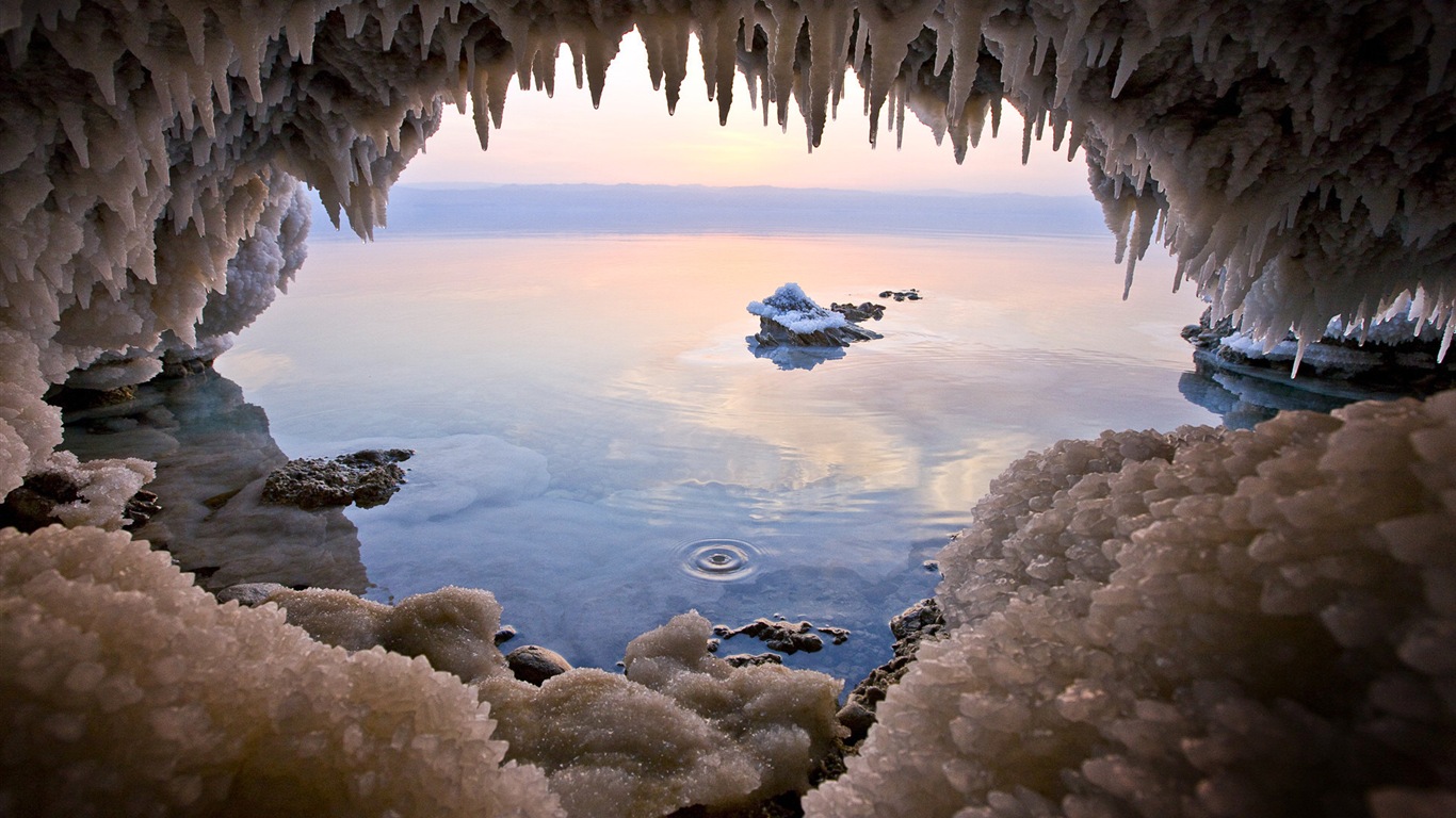 Dead Sea 死海美景 高清壁紙 #10 - 1366x768