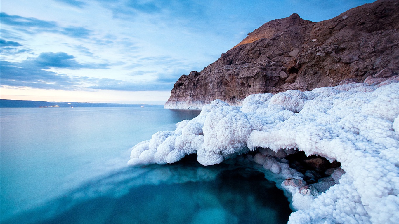 Dead Sea beautiful scenery HD wallpapers #13 - 1366x768