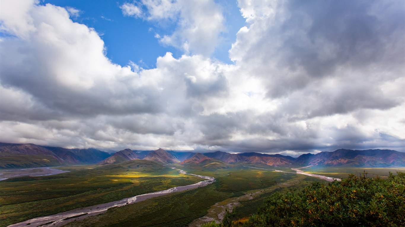 Denali National Park 迪納利國家公園 高清風景壁紙 #18 - 1366x768