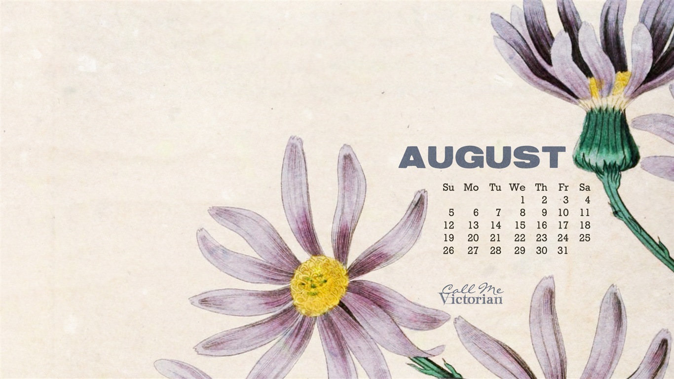 August 2013 calendar wallpaper (1) #2 - 1366x768