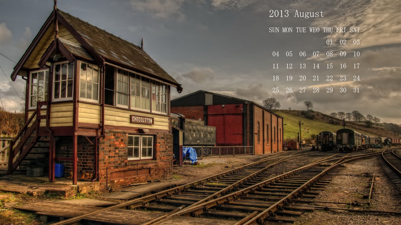 August 2013 calendar wallpaper (1) #4 - 1366x768