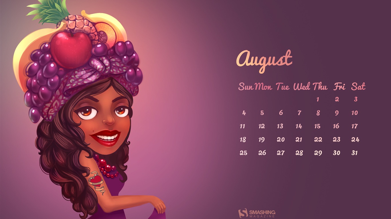 August 2013 calendar wallpaper (1) #20 - 1366x768