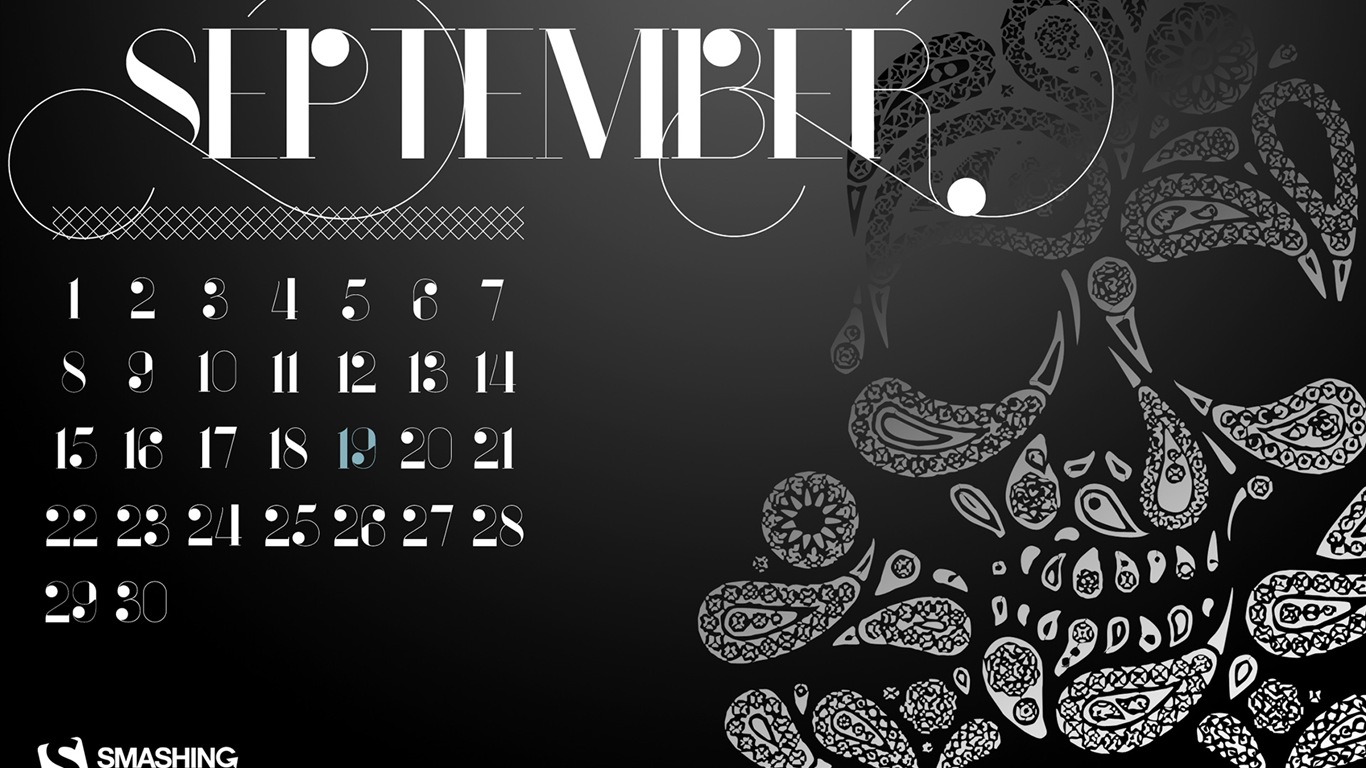 2013年9月 月曆壁紙(二) #10 - 1366x768