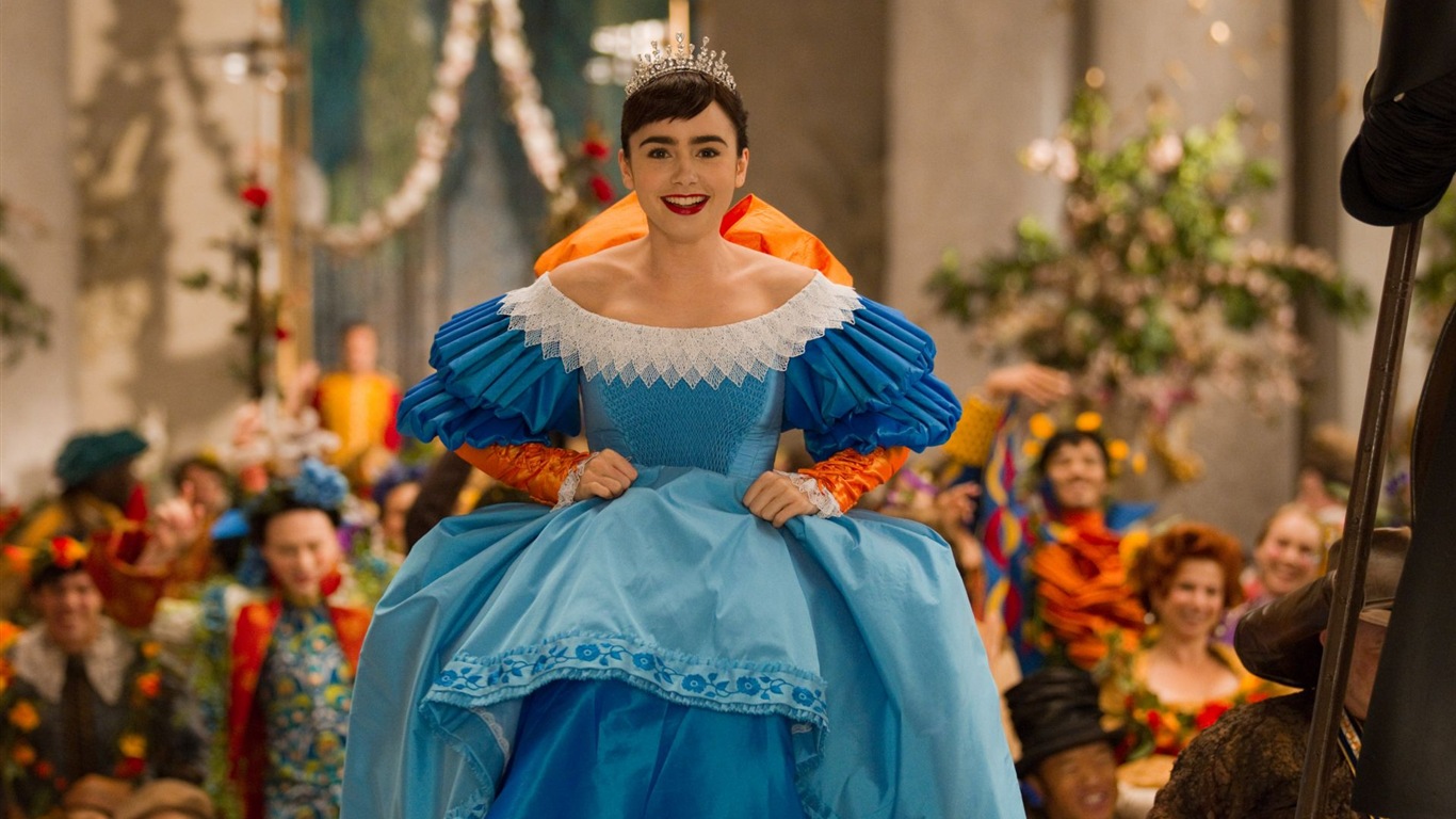 Lily Collins 莉莉·柯林斯 美女壁紙 #16 - 1366x768