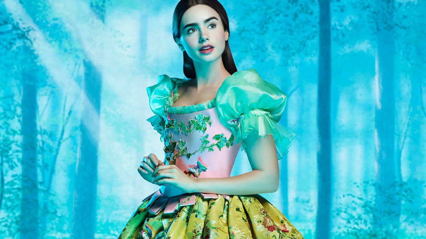 Lily Collins hermosos fondos de pantalla #17 - 1366x768