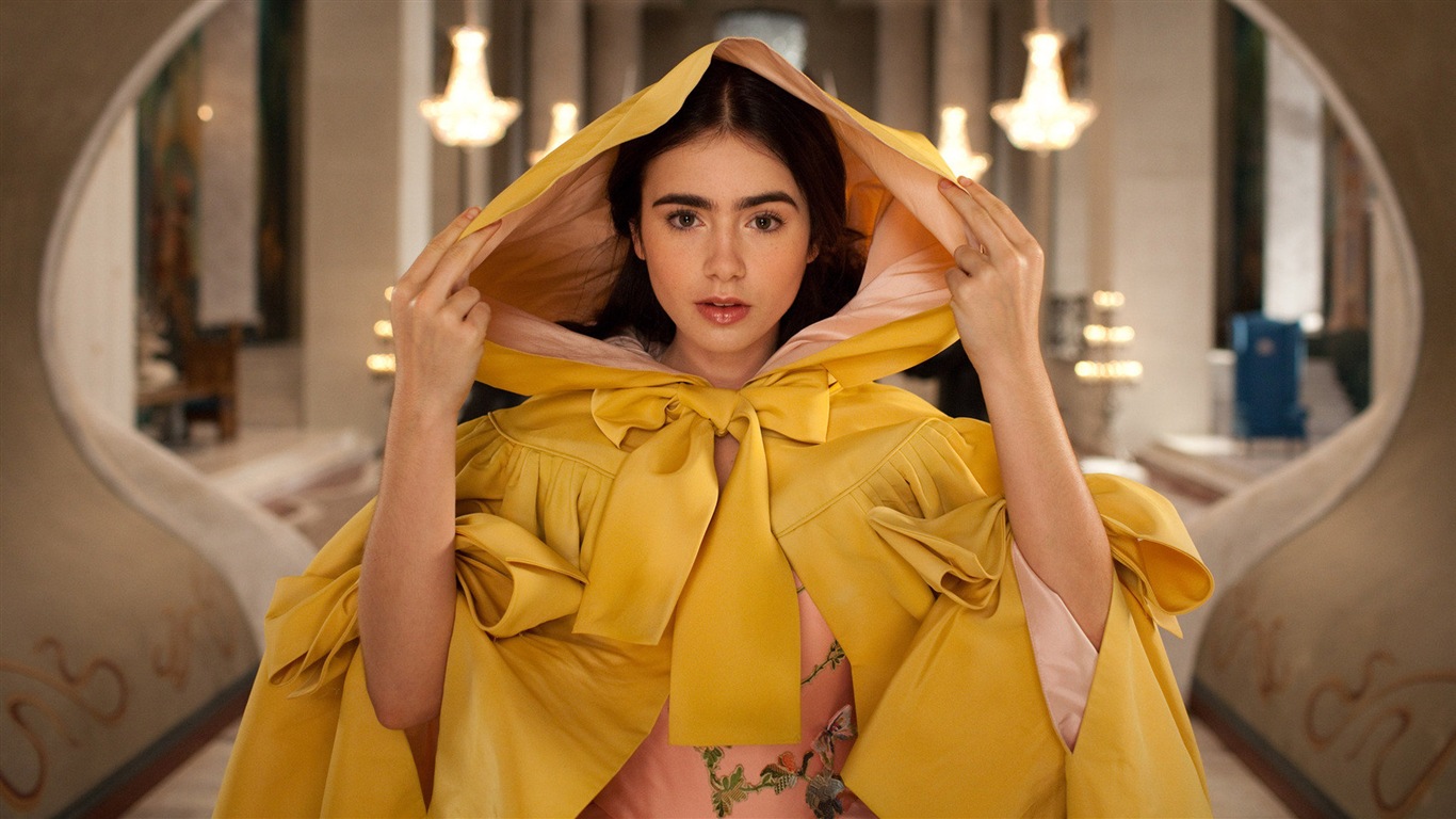 Lily Collins beaux fonds d'écran #20 - 1366x768