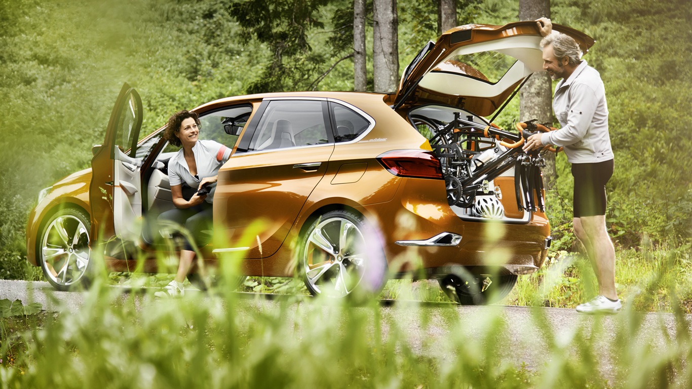 2013 BMW 컨셉 액티브 포장 형 관광 자동차의 HD 배경 화면 #9 - 1366x768