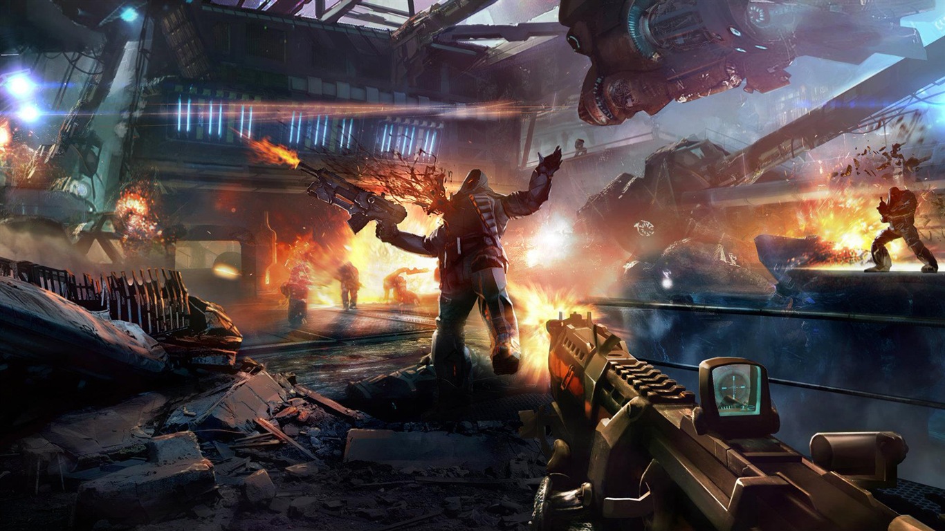 Alien Rage game 2013 HD tapety na plochu #12 - 1366x768