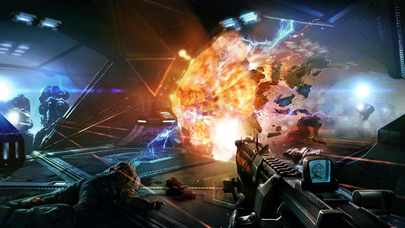 Alien Rage 2013 game HD wallpapers #13 - 1366x768