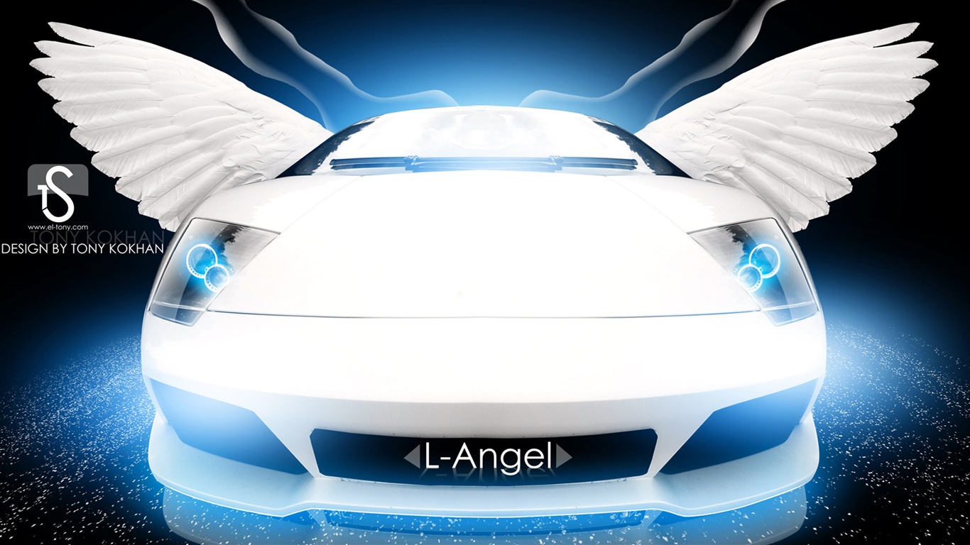 夢幻創意汽車設計壁紙，動物汽車 #14 - 1366x768