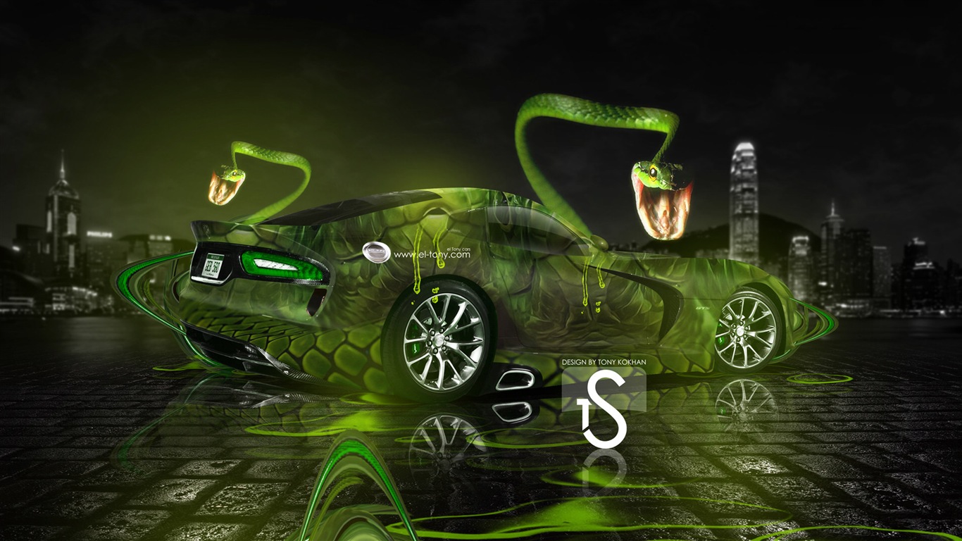 Creative dream car design wallpaper, Animal automotive #15 - 1366x768