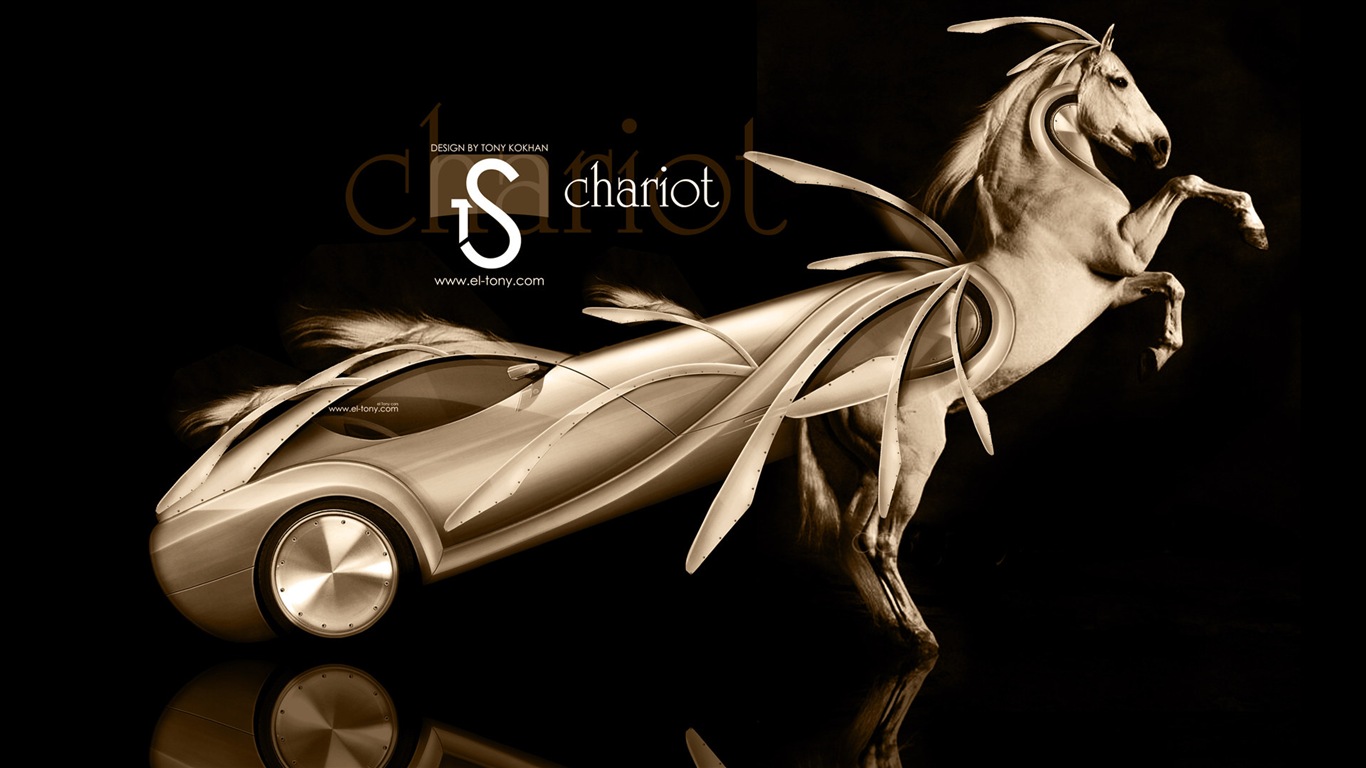 夢幻創意汽車設計壁紙，動物汽車 #19 - 1366x768