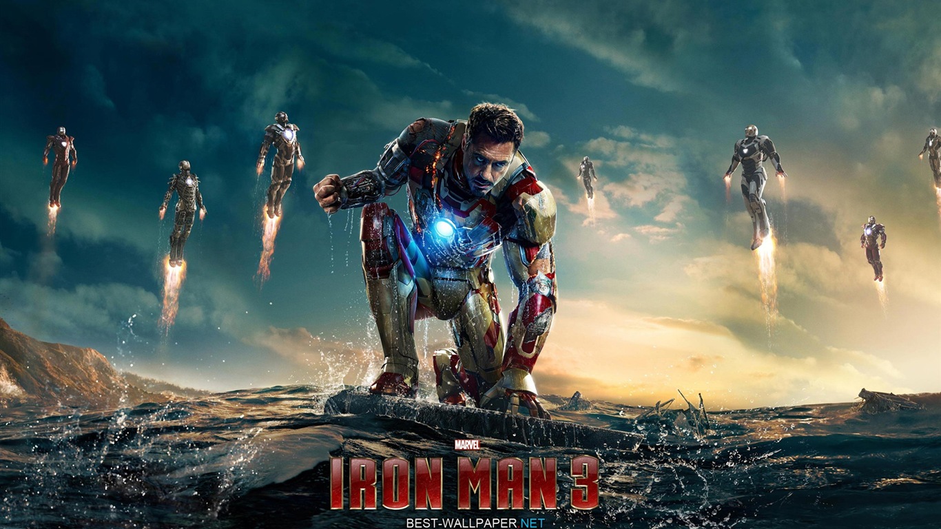 Iron Man 3 2013 鋼鐵俠3 最新高清壁紙 #1 - 1366x768