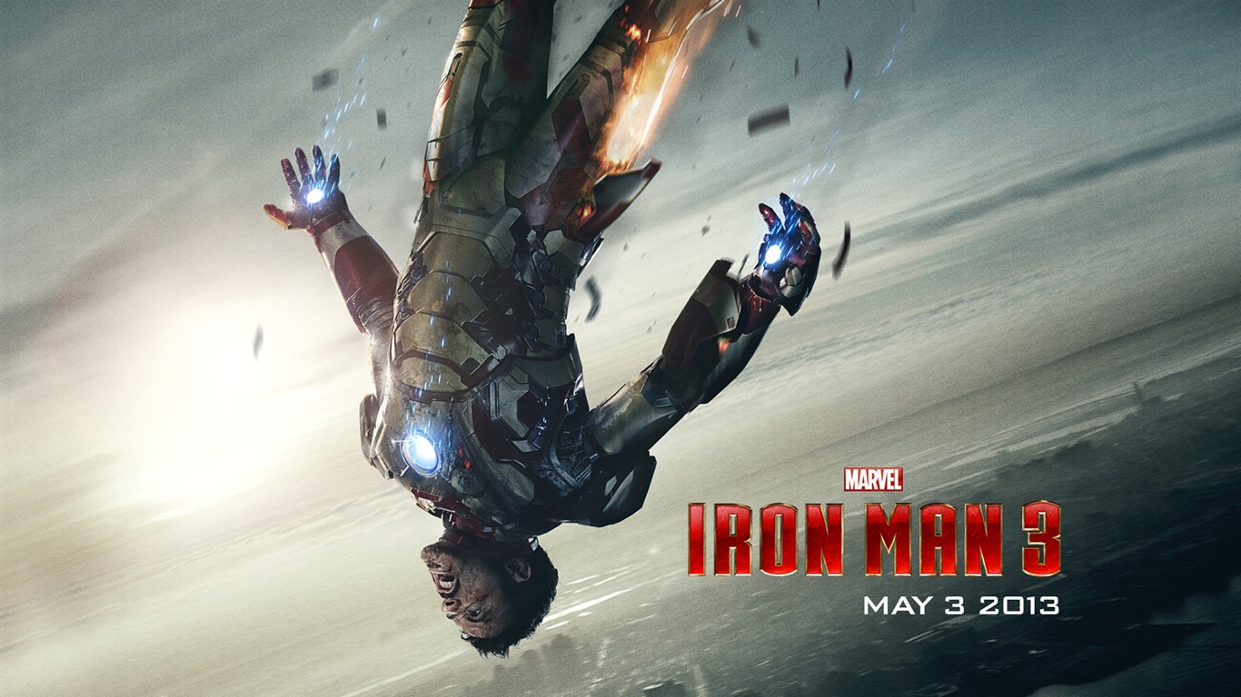 Iron Man 3 2013 鋼鐵俠3 最新高清壁紙 #2 - 1366x768
