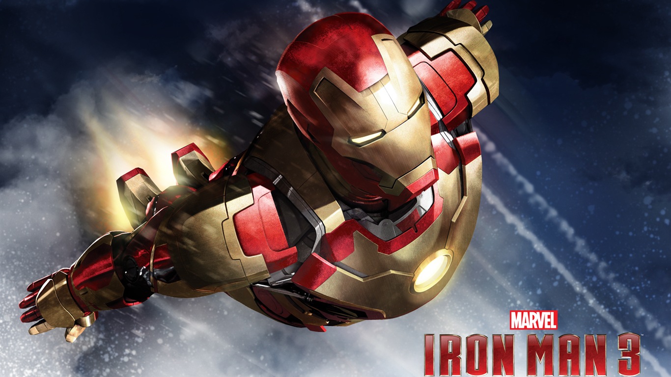 Iron Man 3 2013 鋼鐵俠3 最新高清壁紙 #5 - 1366x768