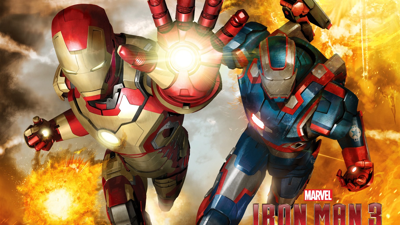 Iron Man 3 2013 鋼鐵俠3 最新高清壁紙 #6 - 1366x768