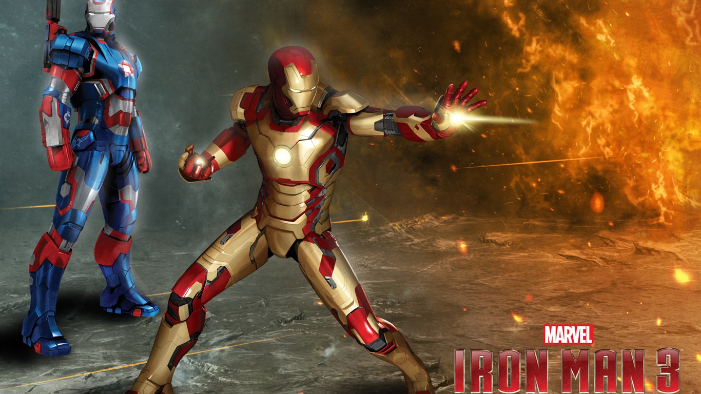 Iron Man 3 2013 鋼鐵俠3 最新高清壁紙 #7 - 1366x768