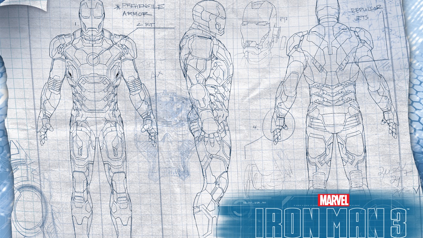 2013 Iron Man 3 neuesten HD Wallpaper #8 - 1366x768