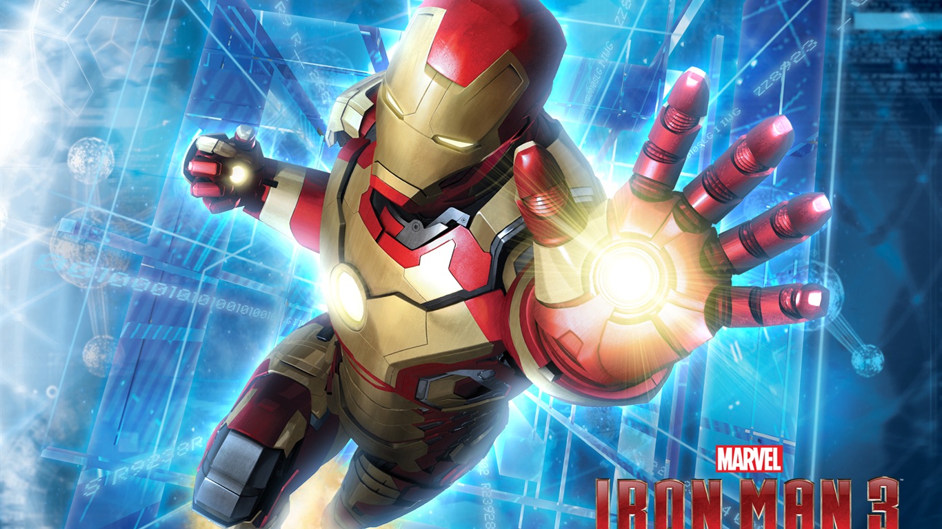 Iron Man 3 2013 鋼鐵俠3 最新高清壁紙 #9 - 1366x768