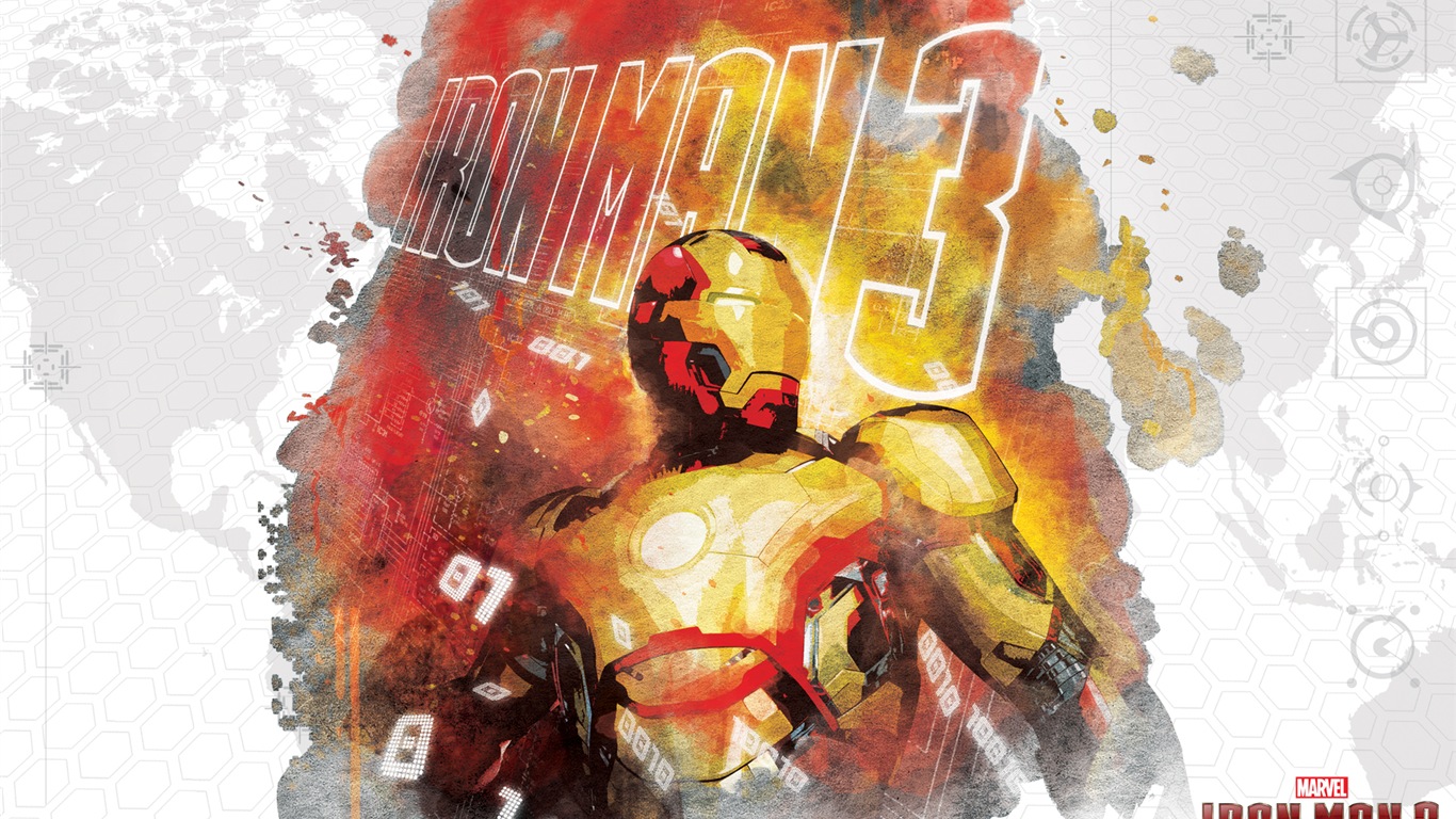 Iron Man 3 2013 鋼鐵俠3 最新高清壁紙 #10 - 1366x768