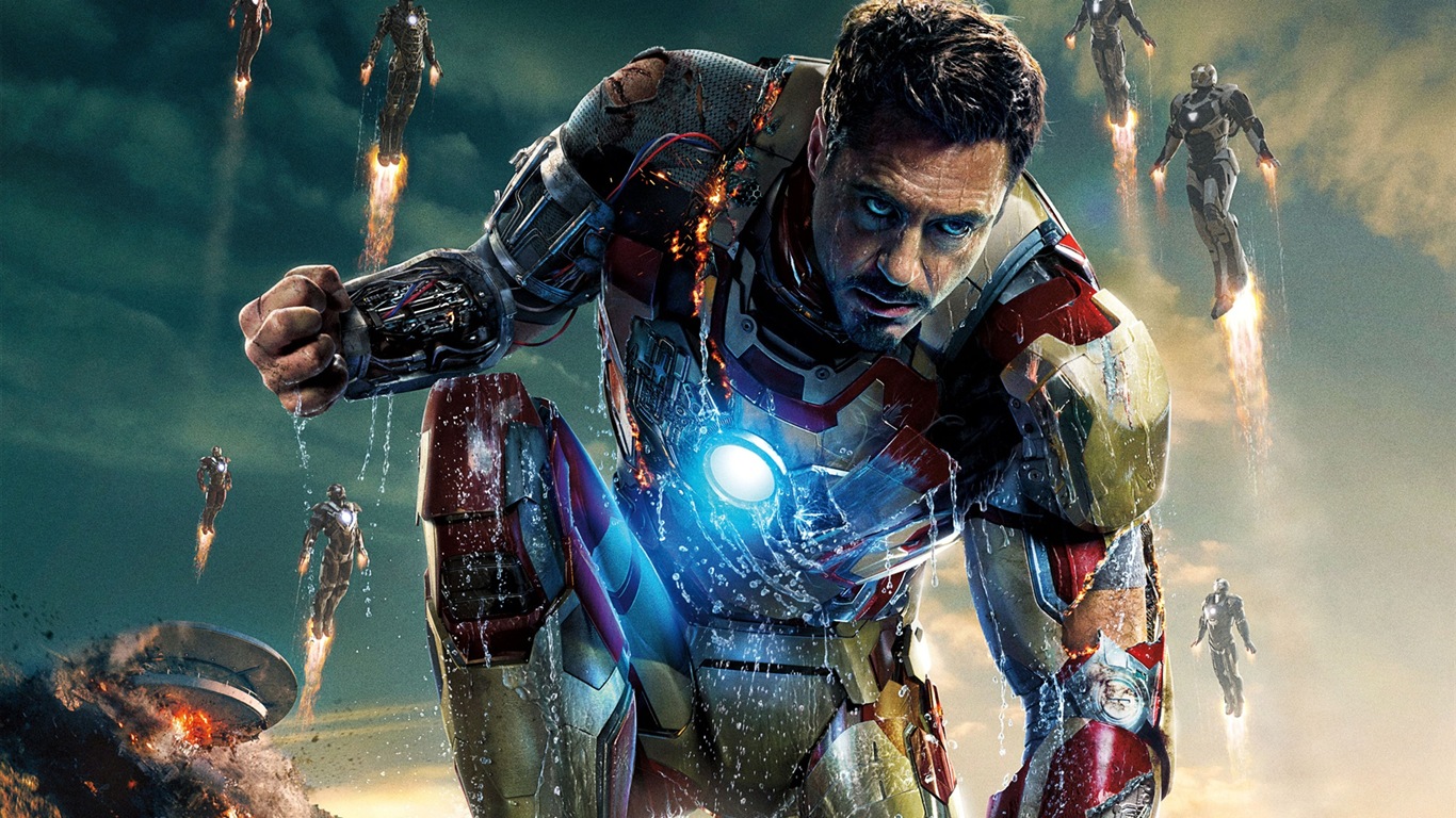 2013 Iron Man 3 nouveaux fonds d'écran HD #12 - 1366x768