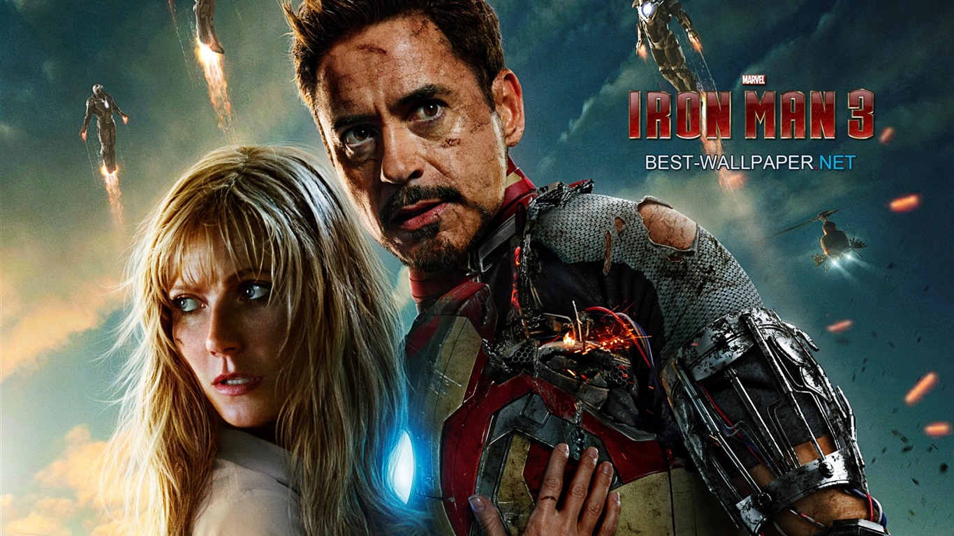 Iron Man 3 2013 鋼鐵俠3 最新高清壁紙 #13 - 1366x768