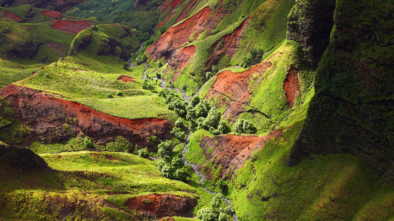 Windows 8 fond d'écran thème: paysage hawaïen #4 - 1366x768