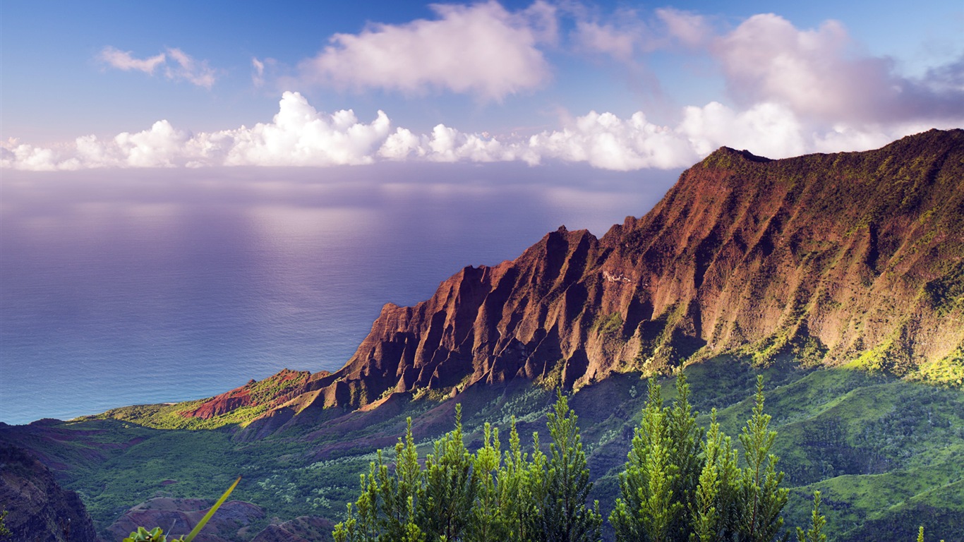Windows 8 fond d'écran thème: paysage hawaïen #12 - 1366x768