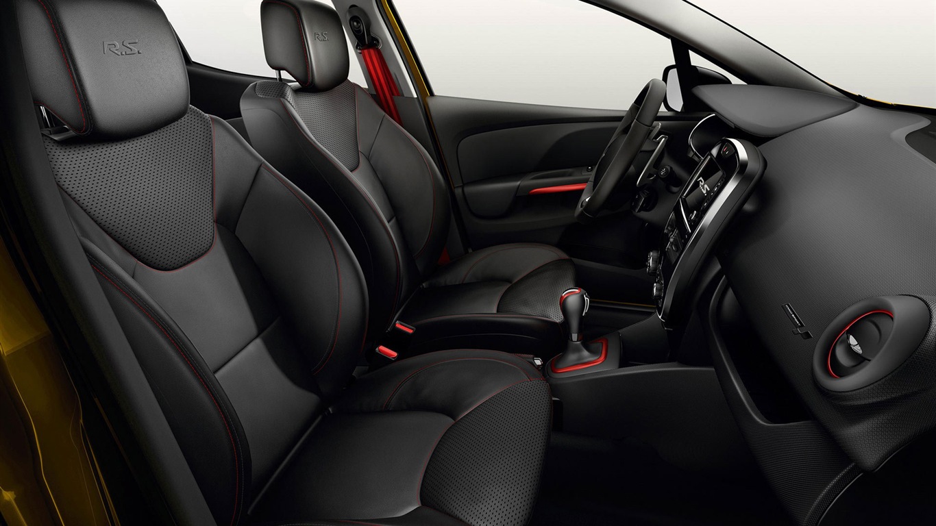 2013 雷諾CLIO RS200黃色車高清壁紙 #9 - 1366x768