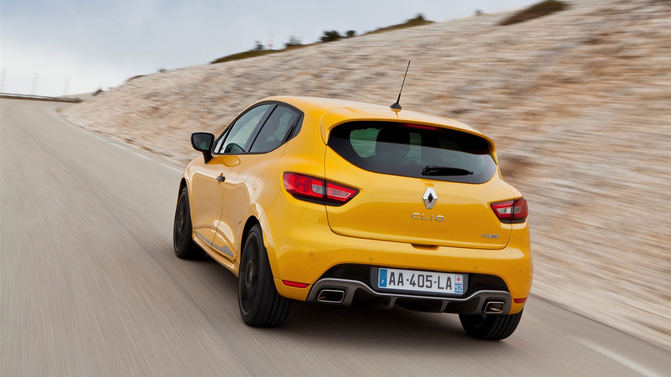 2013 雷諾CLIO RS200黃色車高清壁紙 #11 - 1366x768