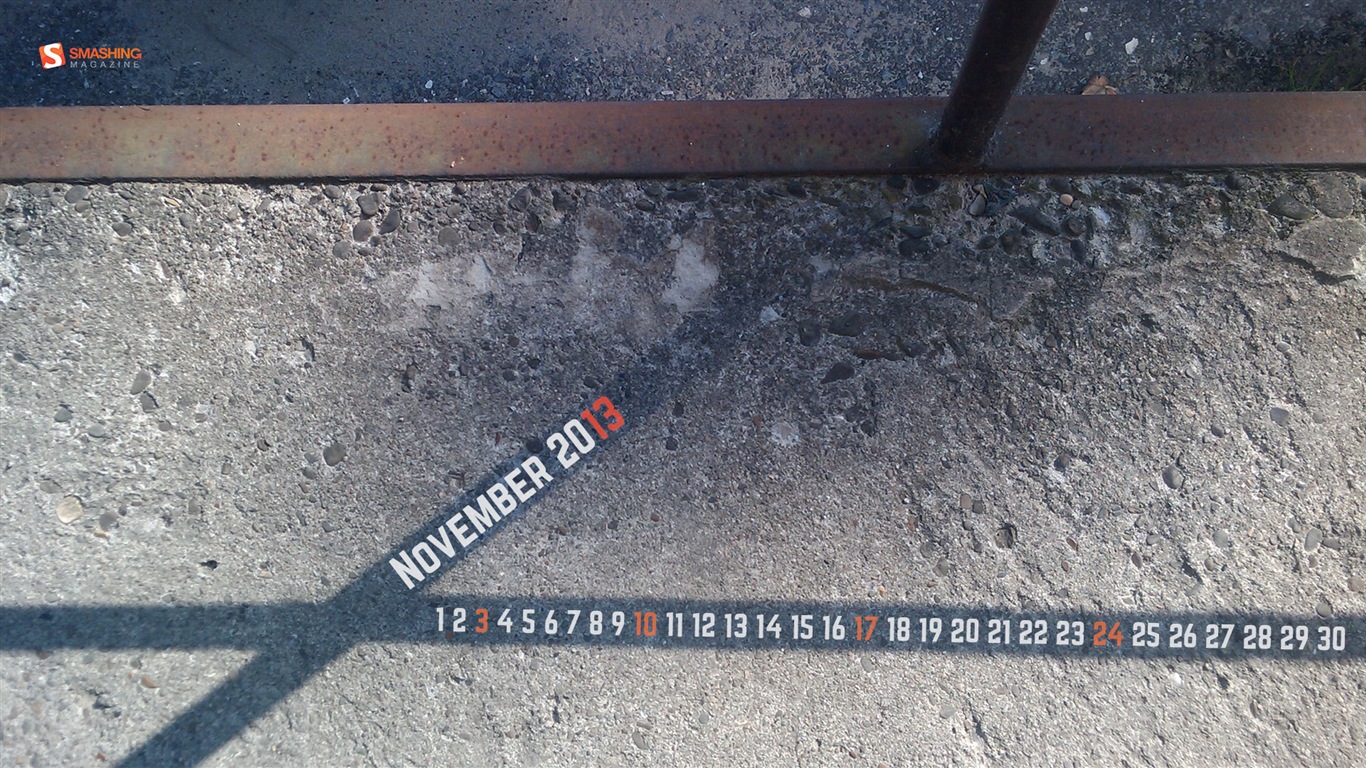 2013年11月 月曆壁紙(二) #3 - 1366x768