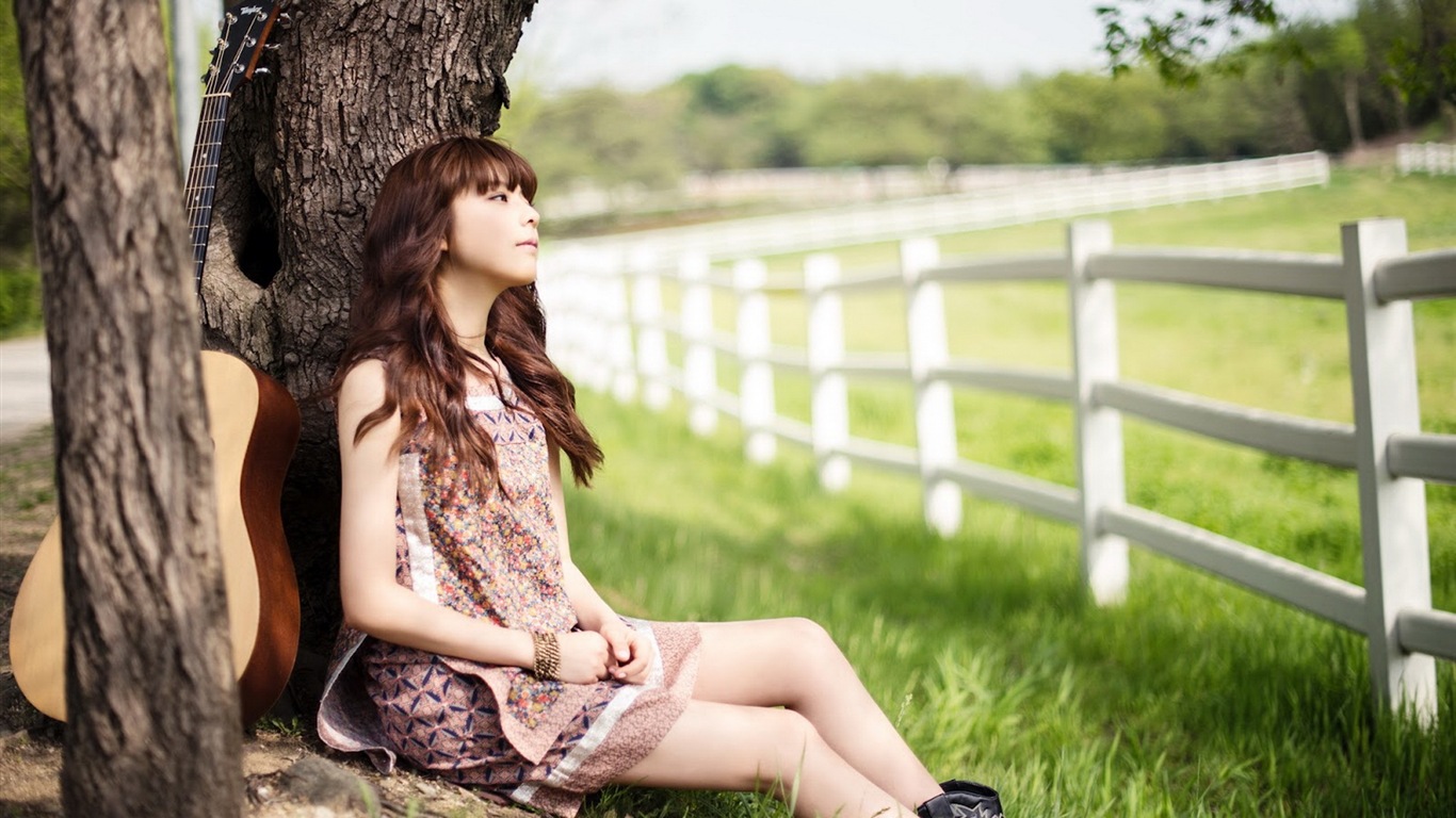 JUNIEL崔準熙 韓國美女 高清壁紙 #1 - 1366x768