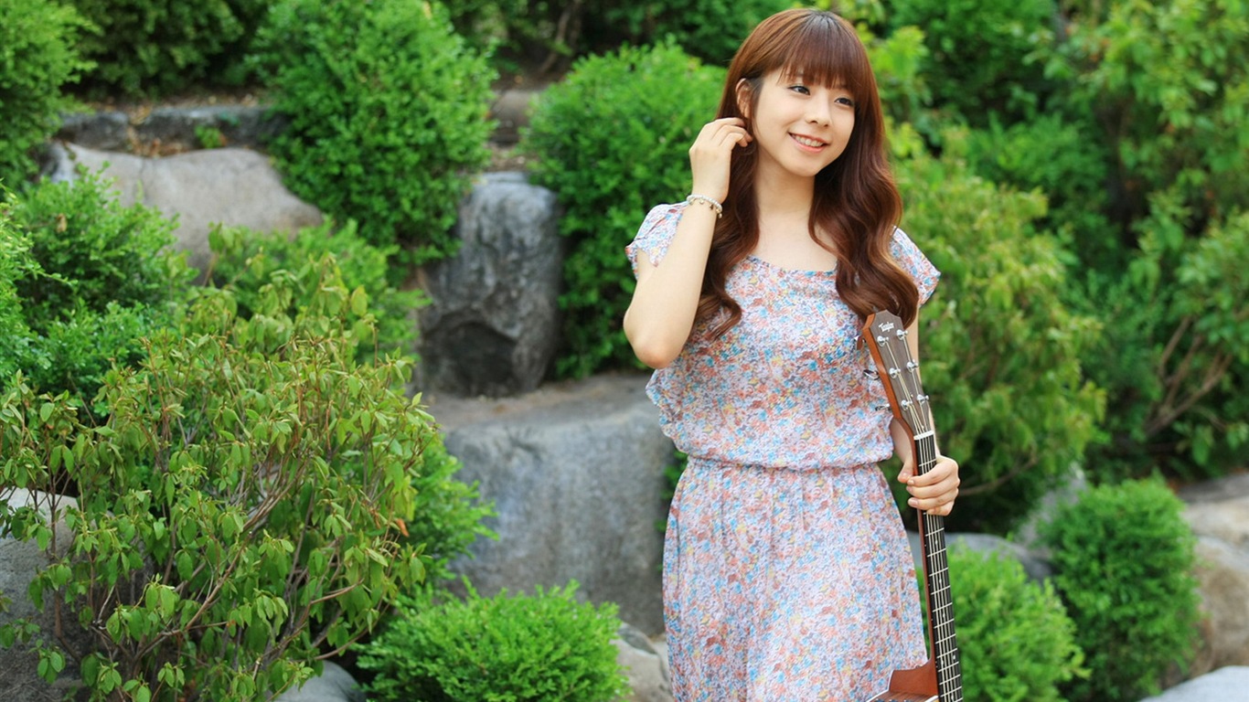 JUNIEL崔準熙 韓國美女 高清壁紙 #4 - 1366x768