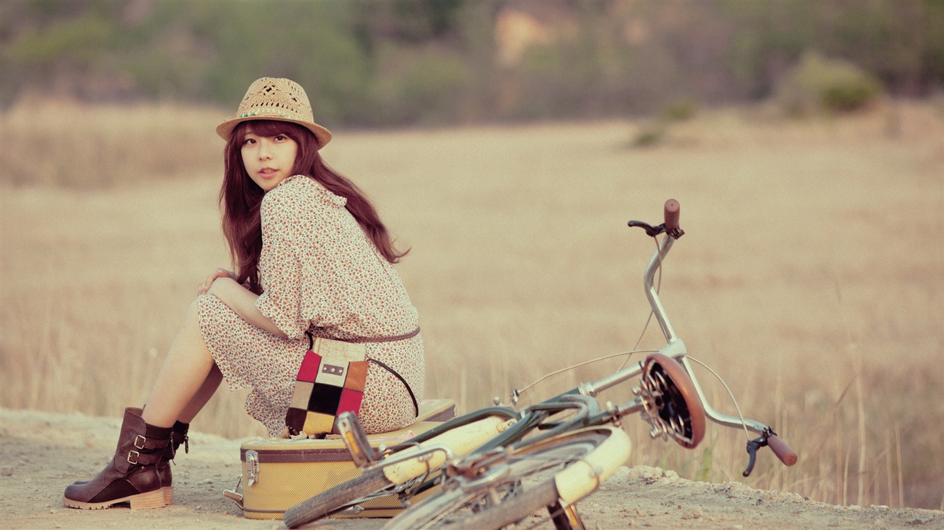 JUNIEL崔準熙 韓國美女 高清壁紙 #10 - 1366x768